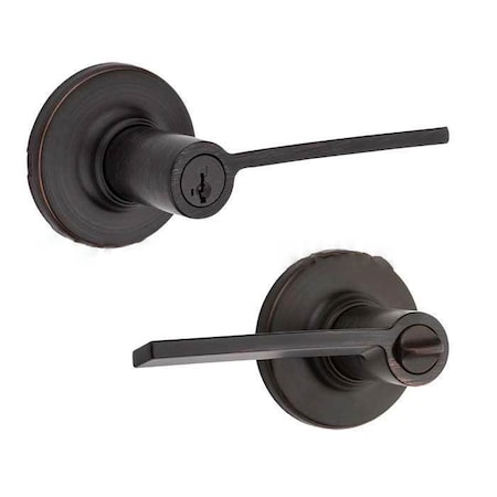 Kwikset Ladera Keyed Entry Lever 405LRL-RDT-11P-SMT-6AL-RCS